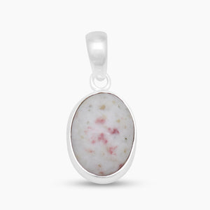 925 Sterling Silver Pink Thulite Pendants