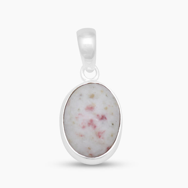 925 Sterling Silver Pink Thulite Pendants