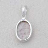 925 Sterling Silver Pink Thulite Pendants