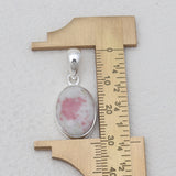 925 Sterling Silver Pink Thulite Pendants