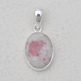 925 Sterling Silver Pink Thulite Pendants