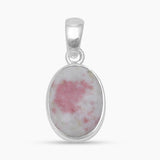 925 Sterling Silver Pink Thulite Pendants