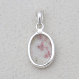 925 Sterling Silver Pink Thulite Pendants
