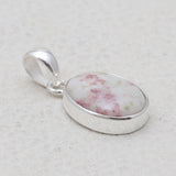 925 Sterling Silver Pink Thulite Pendants