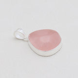 925 Sterling Silver Rose Quartz Pendants