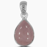 925 Silver Rose Quartz Pendants