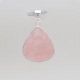925 Sterling Silver Rose Quartz Pendants
