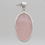 925 Sterling Silver Rose Quartz Pendants