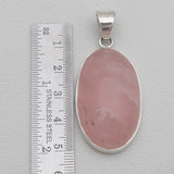 925 Sterling Silver Rose Quartz Pendants