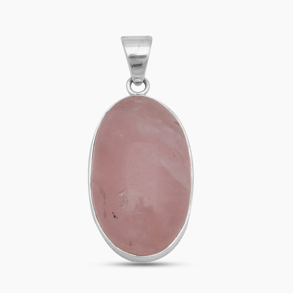 925 Sterling Silver Rose Quartz Pendants