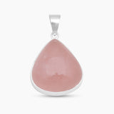 925 Sterling Silver Rose Quartz Pendants