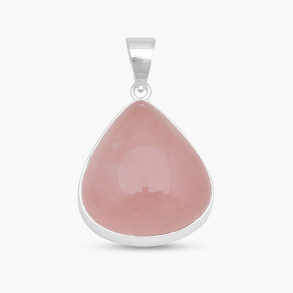 925 Sterling Silver Rose Quartz Pendants