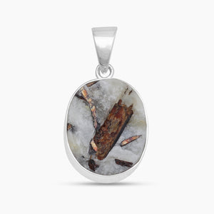 925 Silver Raw Astrophyllite Pendants