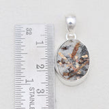 Raw Astrophyllite Silver Pendants