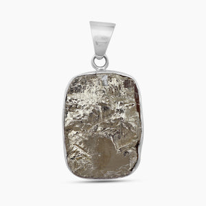 925 Sterling Silver Pyrite Druzy Pendants