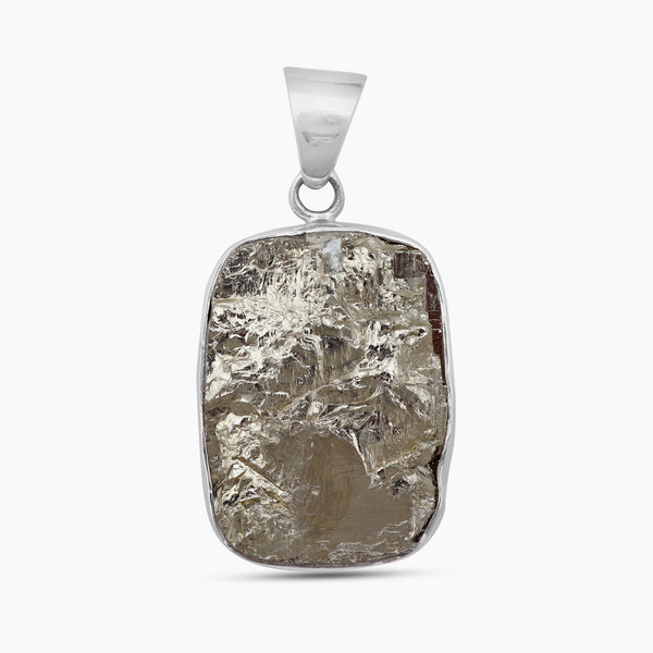 925 Sterling Silver Pyrite Druzy Pendants