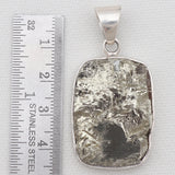 Pyrite Druzy Silver Pendant