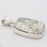 Pyrite Druzy Silver Pendant