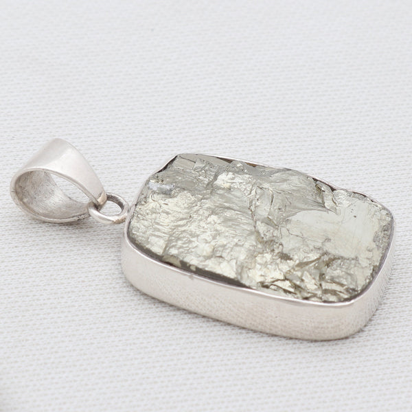 925 Sterling Silver Pyrite Druzy Pendants