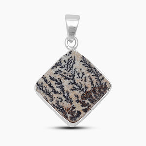 Natural Russian Dendritic Silver Pendants