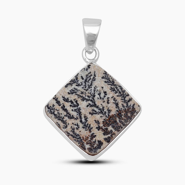 Natural Russian Dendritic Silver Pendants