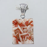 Vanadinite Druse Silver Pendant