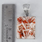 Vanadinite Druse Silver Pendant