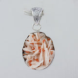 Vanadinite Druse Silver Pendant