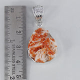 Vanadinite Druse Silver Pendant