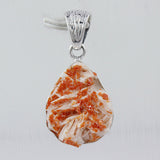 Vanadinite Druse Silver Pendant