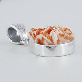 Vanadinite Druse Silver Pendant