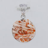 Vanadinite Druse Silver Pendant