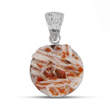 Vanadinite Druse Silver Pendant