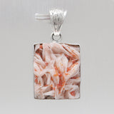 Vanadinite Druse Silver Pendants