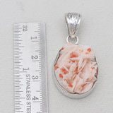 Vanadinite Druse Silver Pendants