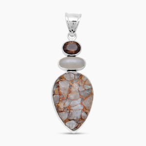 925 Sterling Silver Rainbow Copper Pendants