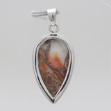 Orange Spiny Oyster Silver Pendants