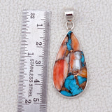 Spiny Oyster Turquoise Pendant