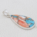 Spiny Oyster Turquoise Pendant