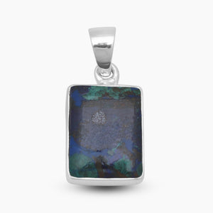 925 Sterling Silver Azurite Malachite Pendants