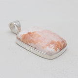 Natural Scolecite Silver Pendants