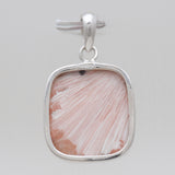 925 Sterling Silver Scolecite Pendants