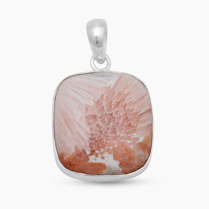 925 Sterling Silver Scolecite Pendants