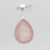 925 Sterling Silver Pink Rose Quartz Pendants