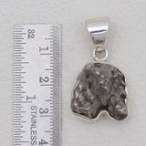 Raw Meteorite Silver Pendants