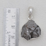 Raw Meteorite Silver Pendants