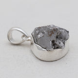 Raw Meteorite Silver Pendants