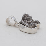 Raw Meteorite Silver Pendants