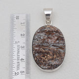 925 Sterling Silver Astrophyllite Pendants