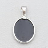 925 Silver Black Onyx Carving Pendants
